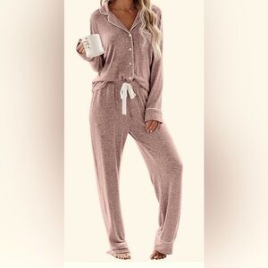 Aamikast Women's soft Pajama Set size XL gray pink-NWT